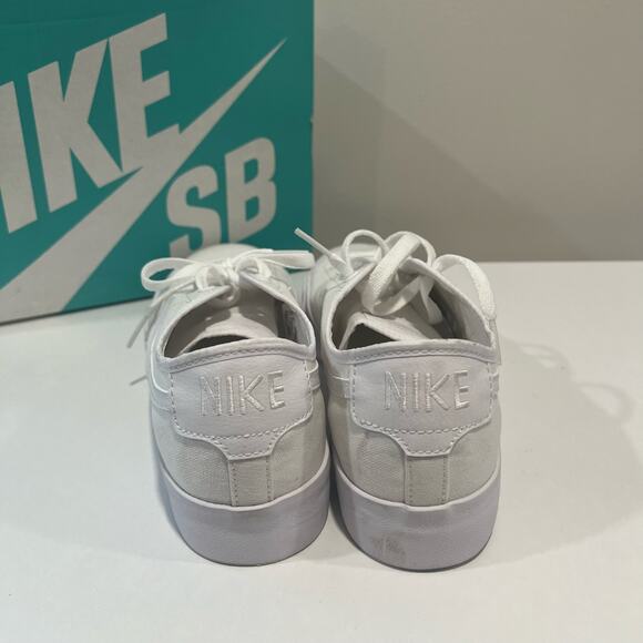 NWT Nike SB Blazer Court White/White Size 10 - Picture 5 of 8
